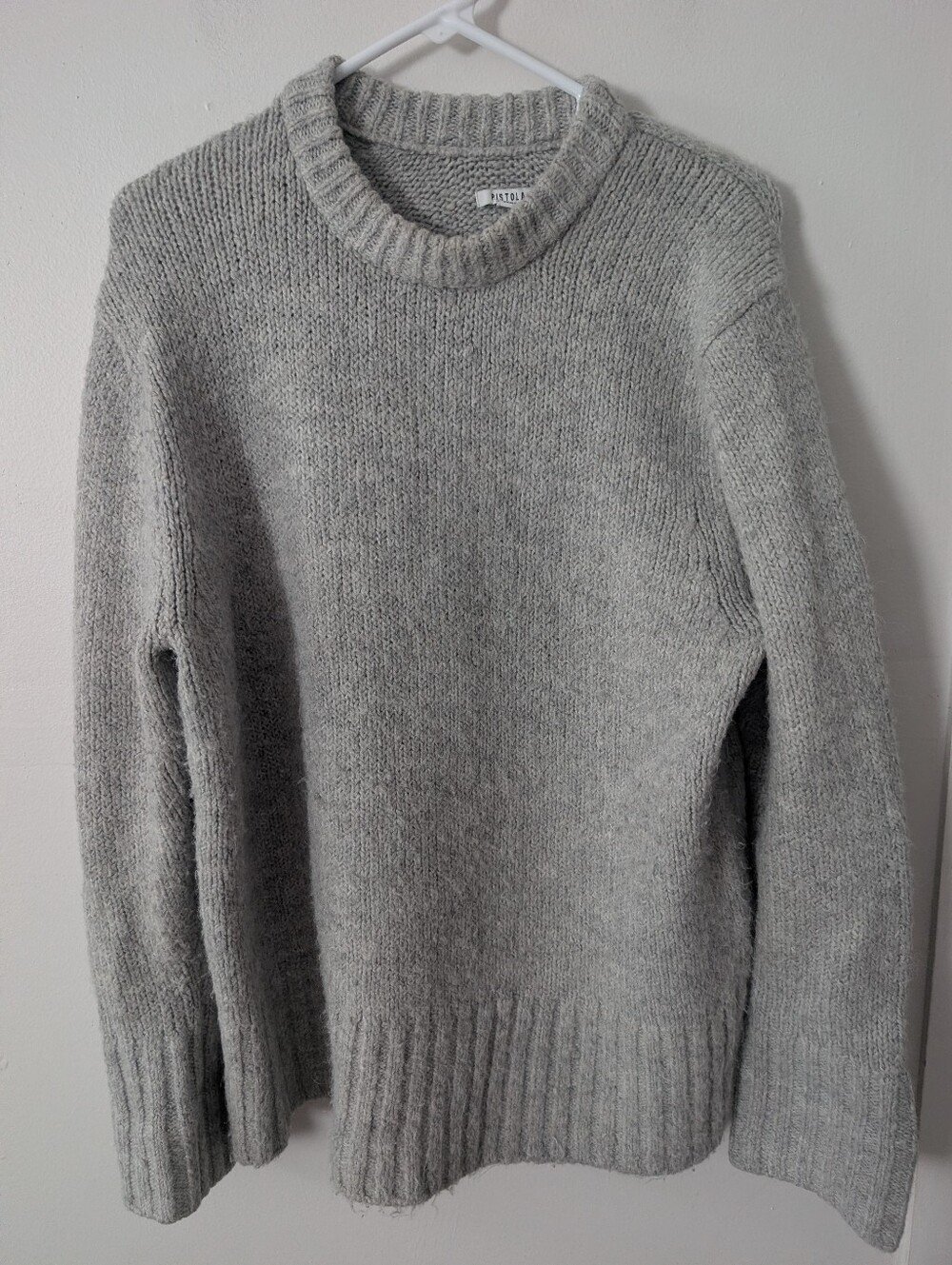Pistola Women's Gray Knit Chunky Oversized Sweater